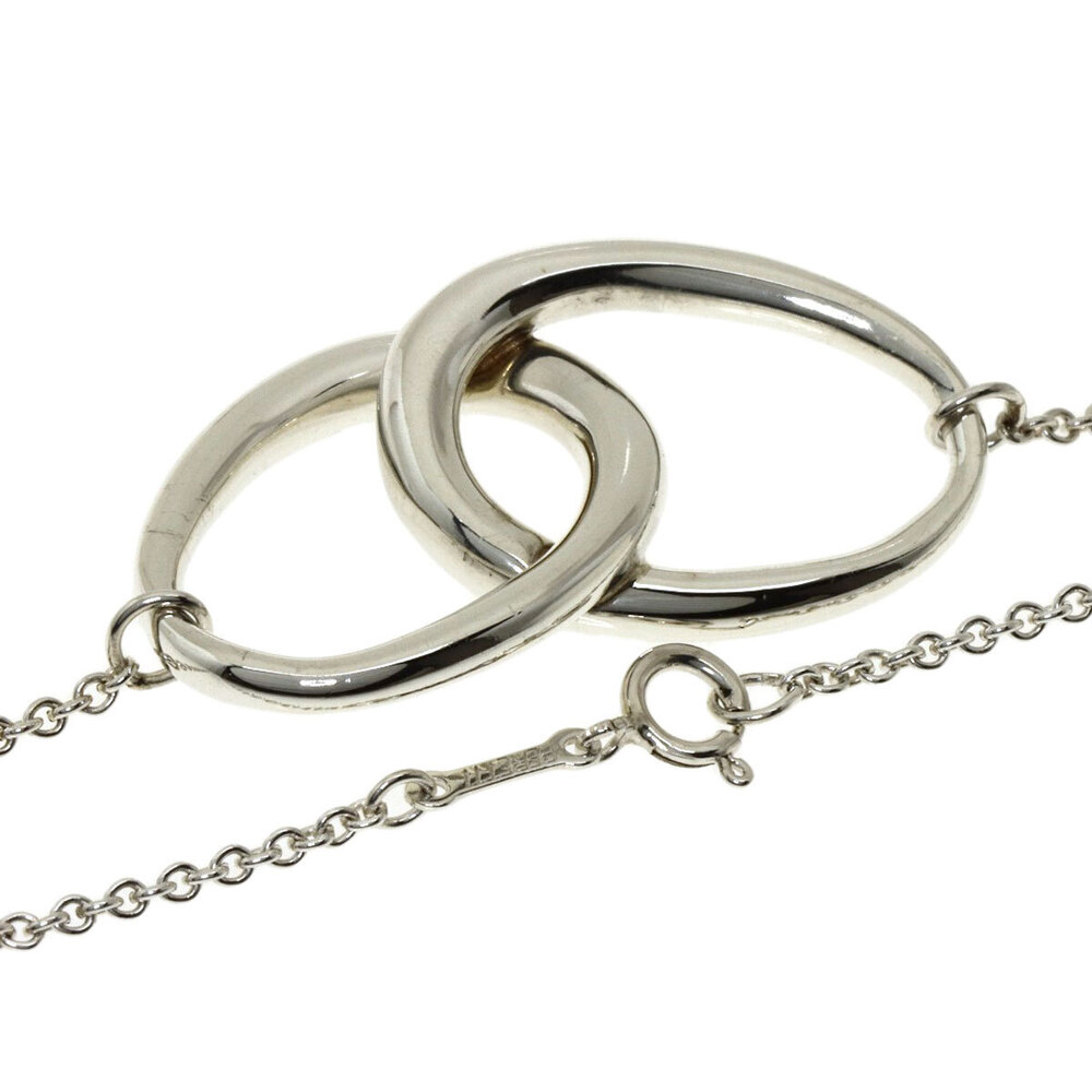 Tiffany Co Double Loop Necklace Silver
